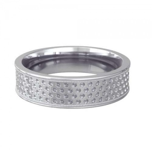 Special Designer Platinum Wedding Ring Complex 